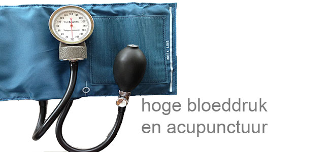 Hoge bloeddruk en acupunctuur