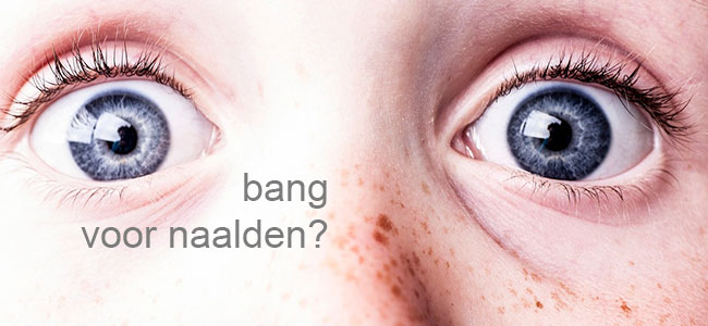 Bang voor naalden Acupunctuur